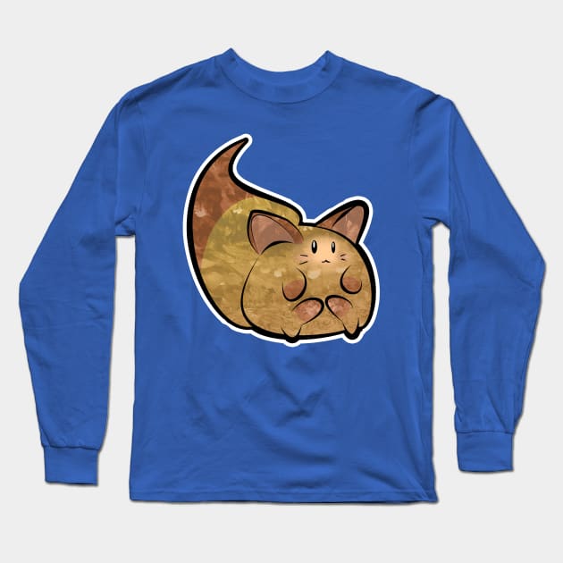 Fluffy Brown Kitty Cat Long Sleeve T-Shirt by saradaboru